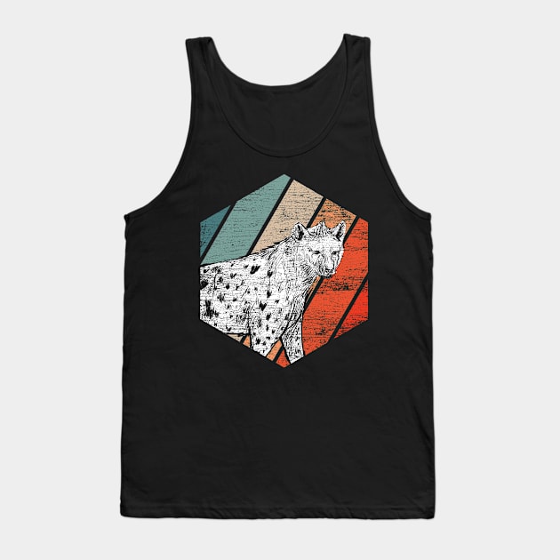 Hyena Safari Retro Animal Hyenas Tank Top by ShirtsShirtsndmoreShirts